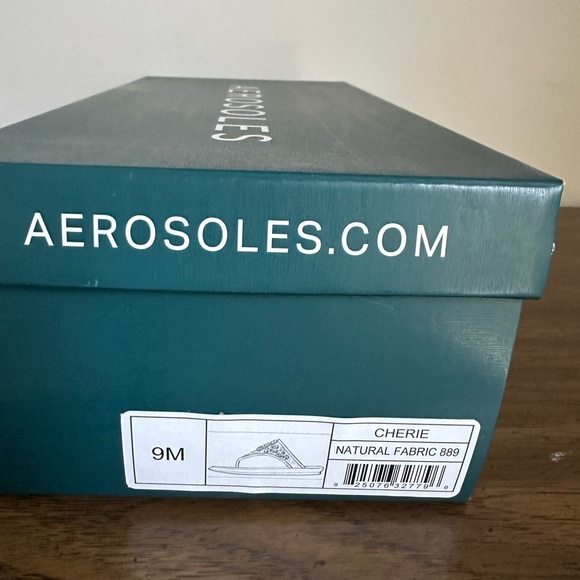 Aerosoles Elegant Tan Sandals with Crystal Embellishments - Picture 5 of 6